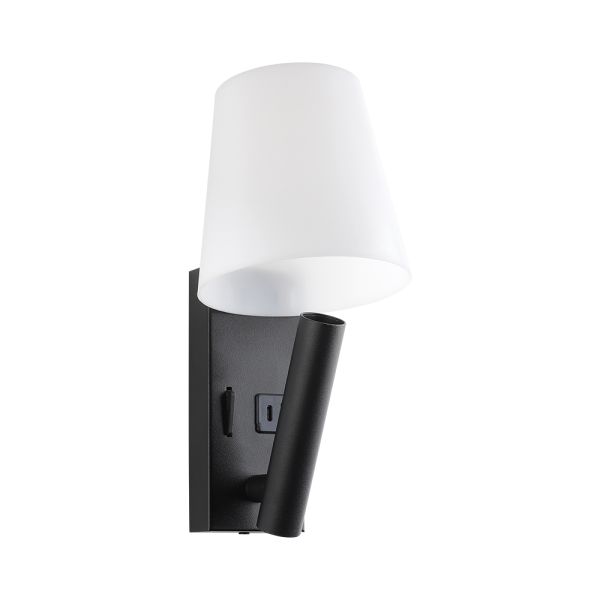 Светильник настенный Violux Umbrella USB+TYPE-C бра Led 3W 4200K IP20 черный белый