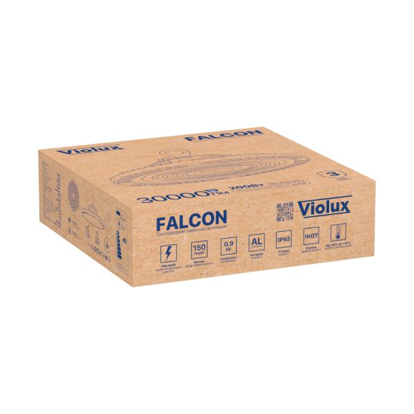 Светильник промышленный подвесной led Violux Falcon для высоких потолков 200W 5000K IP65