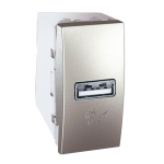 MGU3.428.30 Розетка USB-вихід 1мод., алюміній Unica Schneider Electric