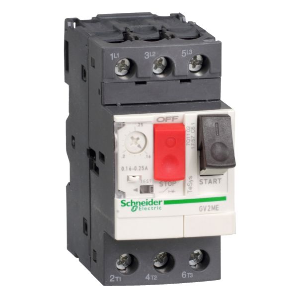 Автоматичний вимикач захисту двигуна типа GV2 1,6-2,5А, 690В Schneider Electric