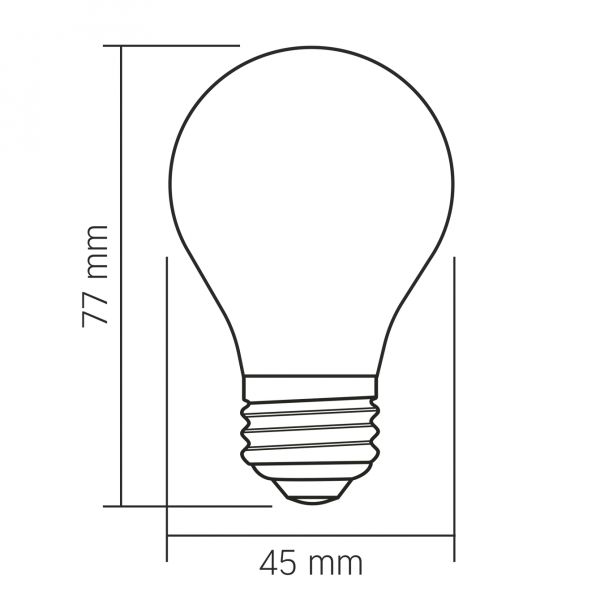 Лампа LED VIDEX Filament VL-DG45MO 4W E27 3000K Porcelain dimmable