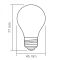 Лампа LED VIDEX Filament VL-DG45MO 4W E27 3000K Porcelain dimmable