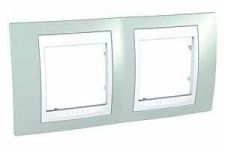 MGU6.004.870 Рамка 2-місна, морська хвиля - біла, Unica Plus Schneider Electric