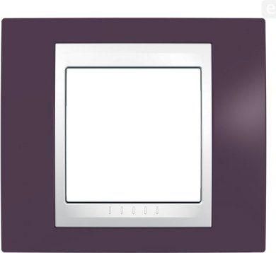 MGU6.002.872 Рамка 1-місна гранат - біла Unica Plus Schneider Electric