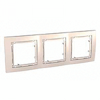 MGU4.006.25 Рамка 3-місна, слонова кістка, Unica Colors Basic Schneider Electric