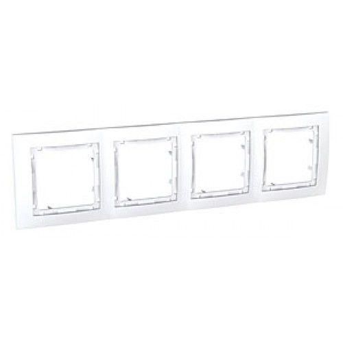 MGU4.008.18 Рамка 4-місна біла Unica Colors Basic Schneider Electric