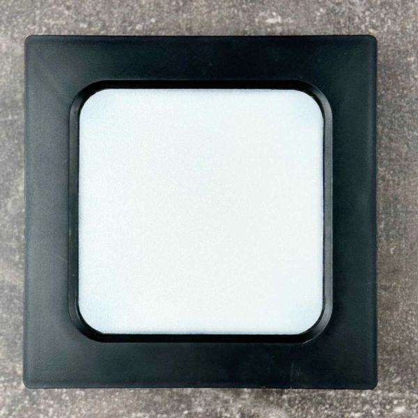 Світильник вбудований точковий Violux Frame 6W 4200K квадрат 220V IP20 чорний