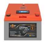 Аккумулятор LiFePO4 LP LogicPower 12,8V-32Ah 410Wh BMS 40А-32A пластик LCD Smart BT