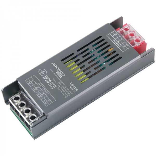 Блок питания 24V DC 80Вт драйвер для LED ленты Ardero LB008 3,3А IP20