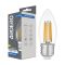 Лампа Feron led 7.6W 4000K 1255Lm E27 С35 230V свечка филамент