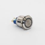 Кнопка металлическая Takel КНМ-22-FJ-E 24V 1NO1NC плоская зеленый