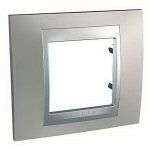 MGU66.002.039 Рамка 1м, матовий нікель-алюміній, Unica Top Schneider Electric