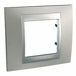 MGU66.002.039 Рамка 1м, матовий нікель-алюміній, Unica Top Schneider Electric