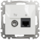 Розетка RJ45 категорія 6 UTP -TV Білий Sedna Design Schneider Electric SDD111469T