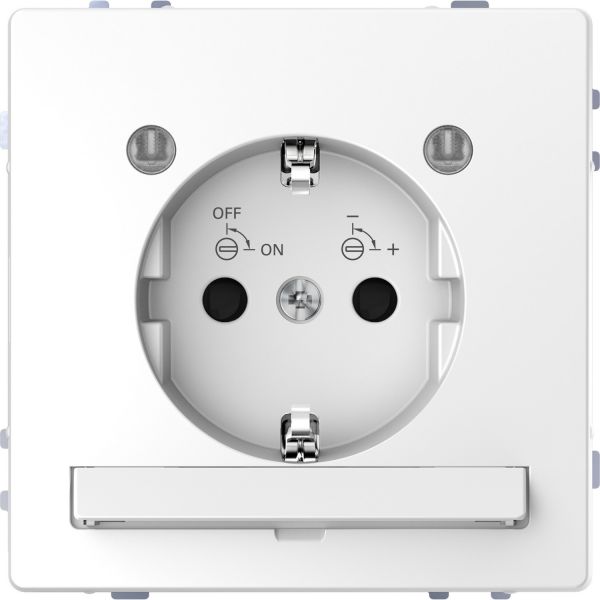 Розетка с заземлением и LED модулем Merten D-Life MTN2304-6035 Белый лотос