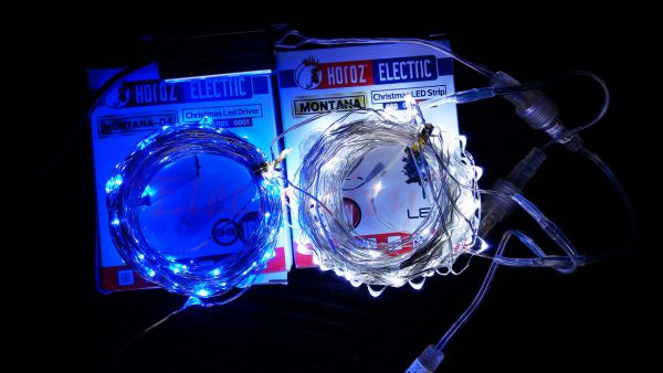 Вулична гірлянда світлодіодна вологозахищена Horoz Electric Montana 6400К (можливе послідовне з'єднання)