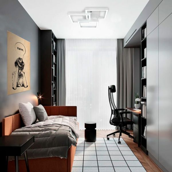 Світильник люстра Ardero led al6493-1ard Urban 60В 3000-6000К 3600Лм пульт білий