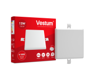 Світильник LED без рамки квадрат Vestum 12W 4100K