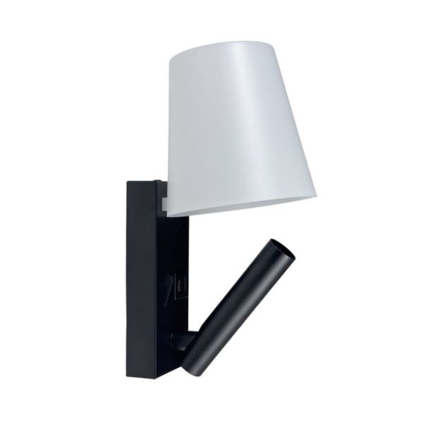 Светильник настенный Violux Umbrella USB+TYPE-C бра Led 3W 4200K IP20 черный белый