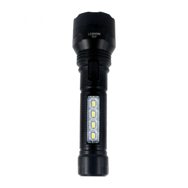 Ліхтар LED  ручний акумуляторний Lebron L-HL-40 2W + 0,8W 1200mAh Li-Ion чорний