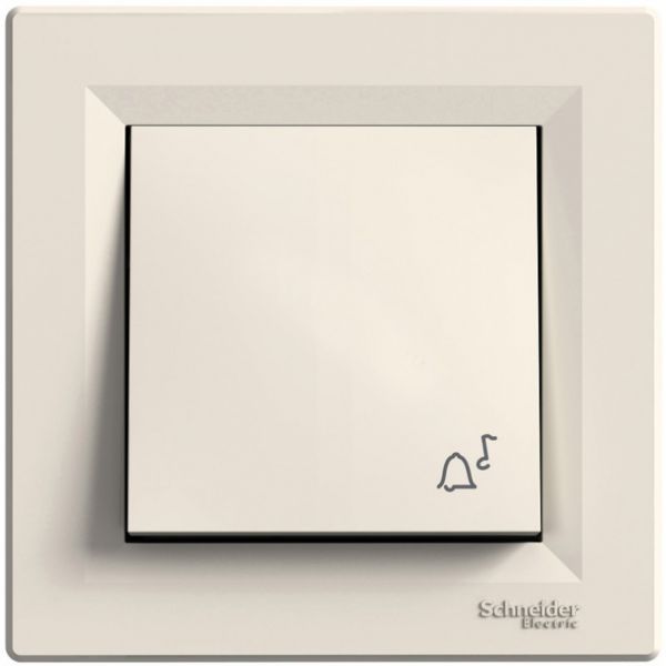 Кнопка Звонок кремовая Asfora Schneider Electric EPH0800123
