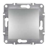 Выключатель одноклавишный Алюминий Asfora Plus Schneider Electric EPH0100161