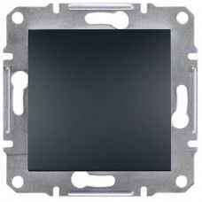 Выключатель 1-клавишный 2-полюсный Антрацит Asfora Plus Schneider Electric EPH0200171