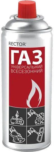 Газовый баллон Rector 400 мл с цанговым соединением