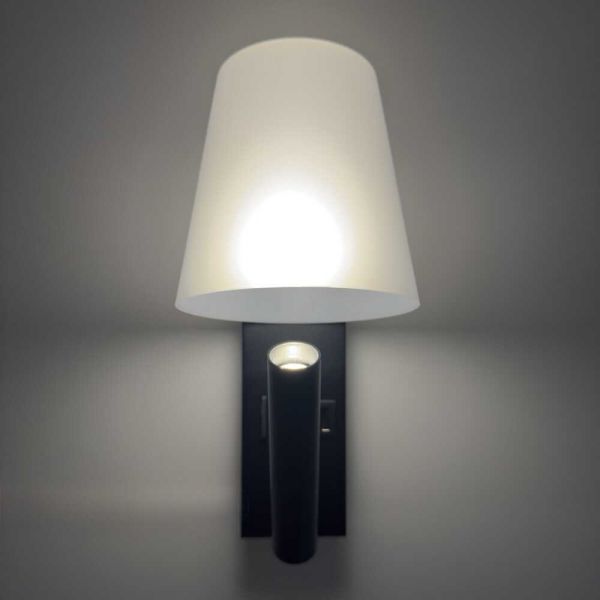Светильник настенный Violux Umbrella USB+TYPE-C бра Led 3W 4200K IP20 черный белый