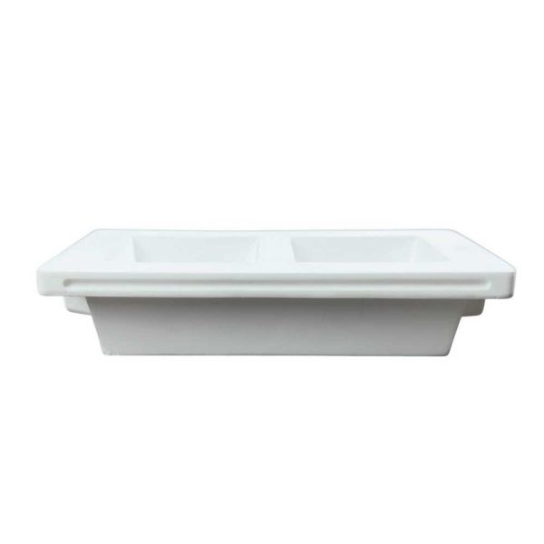 Світильник точковий вбудований Violux Dolomit-2L GU10 max 2х35W прямокутник гіпс IP20 білий