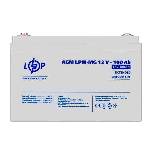 Аккумулятор мультигелевый AGM LP LogicPower LPM-MG 12V - 100Ah