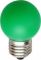 Светодиодная лампа 1W Е27 Rainbow Green 68lm Horoz