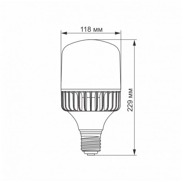 LED лампа VIDEX A118 50W E40 5000K