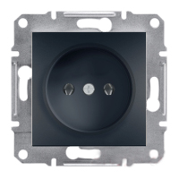 Розетка без заземления Антрацит Asfora Plus Schneider Electric EPH3000171
