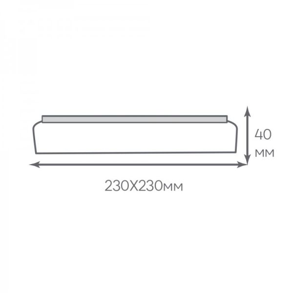 Світильник накладний Ardero led al806ard 36Вт 5000К 3060Лм IP40 зоряне небо