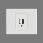 Розетка 1-USB Ovivo Grano біла