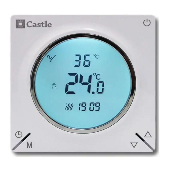 Терморегулятор программируемый Castle AC829H белый