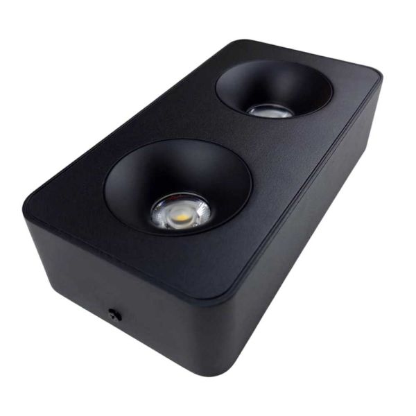 Светильник накладной точечный Violux Sidney-2L 20W 4000K 220V IP20 прямоугольник черный