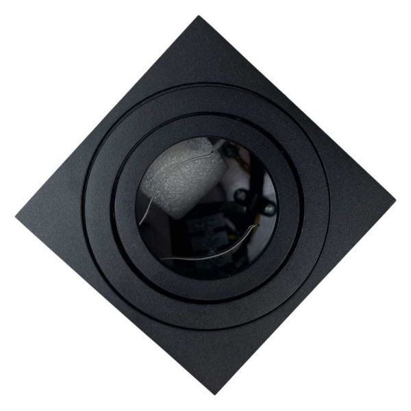 Светильник точечный накладной Violux Manhattan-S GU10 max 35W 220V IP20 квадрат черный