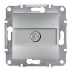 Розетка телевизионная TV конечная Алюминий Asfora Plus Schneider Electric EPH3200161