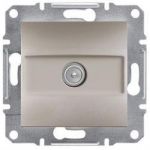 Розетка телевизионная TV конечная Бронза Asfora Plus Schneider Electric EPH3200169