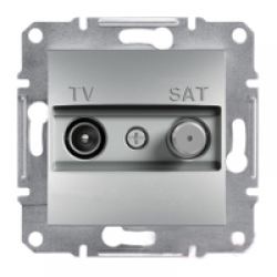 Розетка TV - SAT конечная Алюминий Asfora Plus Schneider Electric EPH3400161  