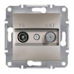 Розетка TV - SAT конечная Бронза Asfora Plus Schneider Electric EPH3400169