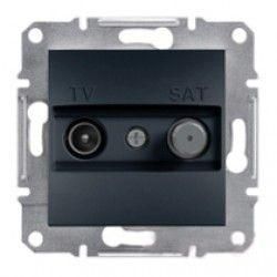 Розетка TV - SAT конечная Антрацит Asfora Plus Schneider Electric EPH3400171
