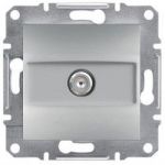 Розетка спутникового тел. SAT конечная Алюминий Asfora Plus Schneider Electric EPH3700161