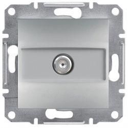 Розетка спутникового тел. SAT конечная Алюминий Asfora Plus Schneider Electric EPH3700161