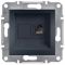 Розетка компьютерная RJ45 кат.6 UTP одинарная Антрацит Asfora Plus Schneider Electric EPH4700171