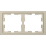Рамка 2-постовая Merten D-Life MTN4020-6533 Сахара