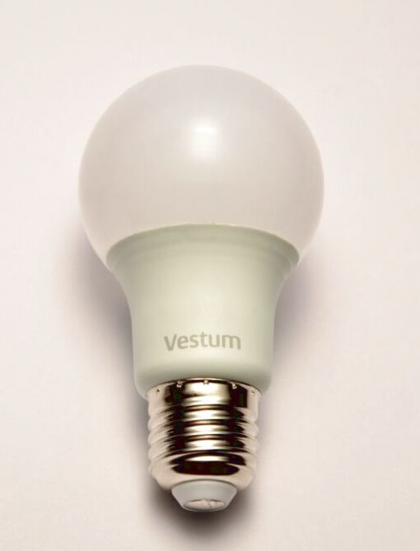 Лампа LED Vestum A60 10W 3000K 220V E27