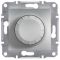Светорегулятор поворотный 315 ВА (диммер) Алюминий Asfora Plus Schneider Electric EPH6600161